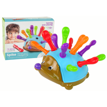 Jeżyk Układanka Niebieski Kolorowe Kolce