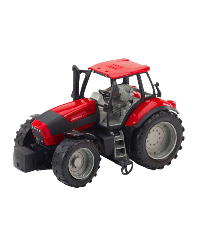 Traktor Rolniczy Farmerski Z Żółtą Przyczepą Czerwony 46cm