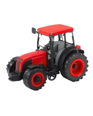 Traktor Rolniczy Farmerski Z Zielono-Żółtą Przyczepą Czerwony 50cm