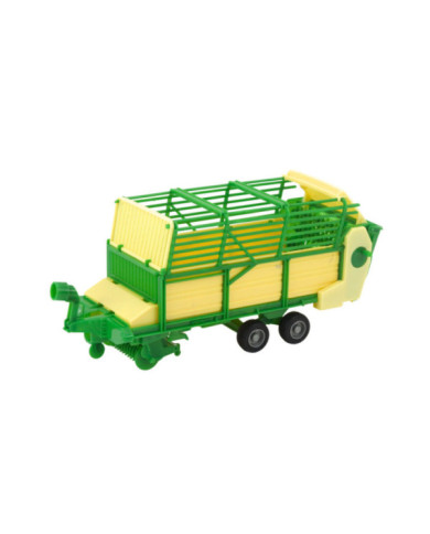 Traktor Rolniczy Farmerski Z Zielono-Żółtą Przyczepą Czerwony 50cm