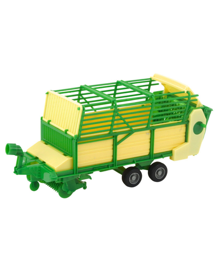Traktor Rolniczy Farmerski Z Zielono-Żółtą Przyczepą Czerwony 50cm