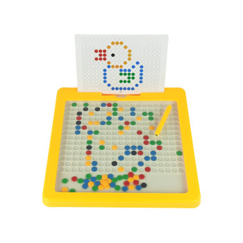Tablica Magnetyczna 100 Koralików Żółta
