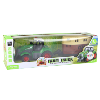 Traktor RC Ciągnik Zdalnie Sterowany Maszyna Rolnicza Przyczepa Pilot 1:24