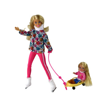 Lalka Dla Dzieci Anlily Łyżwy Pies Sporty Zimowe