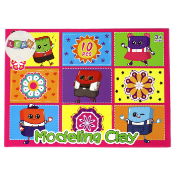Zestaw Artystyczny Masa Plastyczna Modelina 10 Kolorów