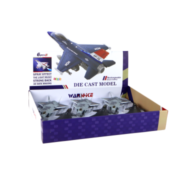 Model Samolotu Z Napędem Frykcyjnym Czarny Szary