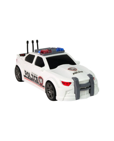Auto Sportowe Otwierany Bagażnik Policja Światła Dźwięki Biały 1:16