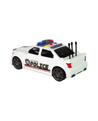 Auto Sportowe Otwierany Bagażnik Policja Światła Dźwięki Biały 1:16