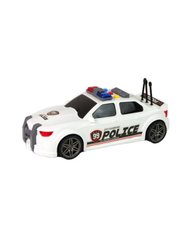 Auto Sportowe Otwierany Bagażnik Policja Światła Dźwięki Biały 1:16