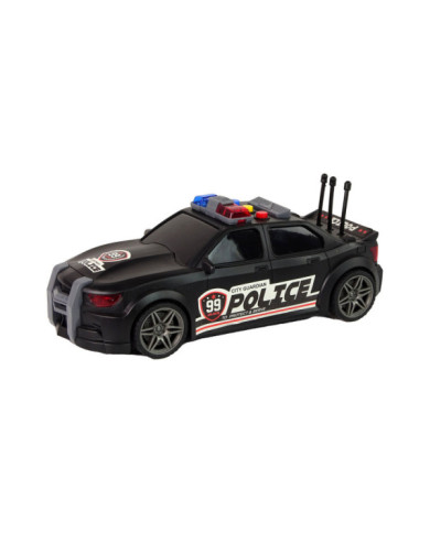 Auto Sportowe Otwierany Bagażnik Policja Światła Dźwięki Czarny 1:16