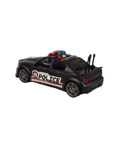 Auto Sportowe Otwierany Bagażnik Policja Światła Dźwięki Czarny 1:16