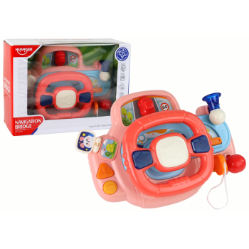 Interaktywna Kierownica Różowa Symulator Jazdy Wielofunkcyjna