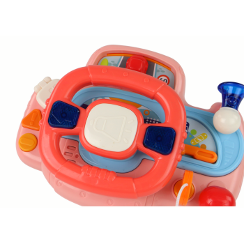 Interaktywna Kierownica Różowa Symulator Jazdy Wielofunkcyjna