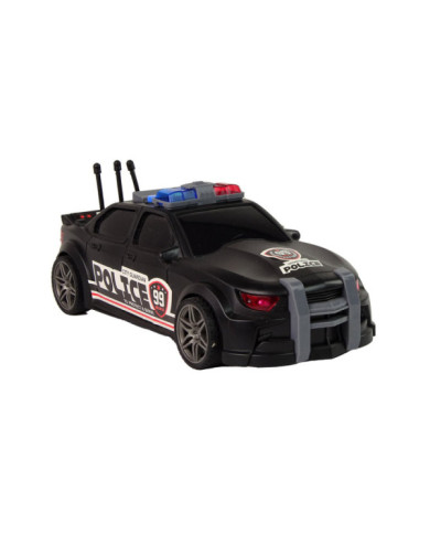 Auto Sportowe Otwierany Bagażnik Policja Światła Dźwięki Czarny 1:16