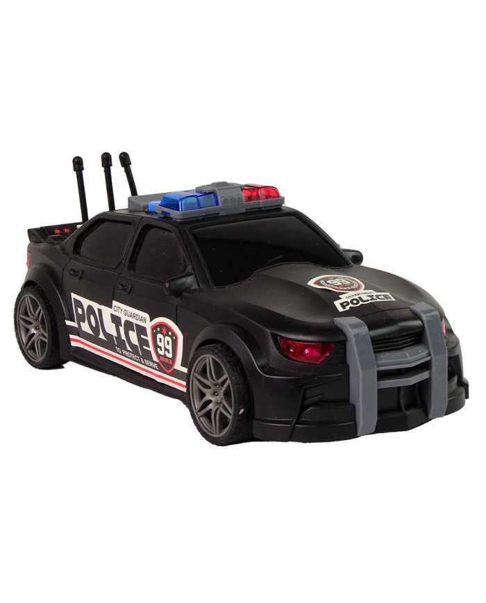 Auto Sportowe Otwierany Bagażnik Policja Światła Dźwięki Czarny 1:16