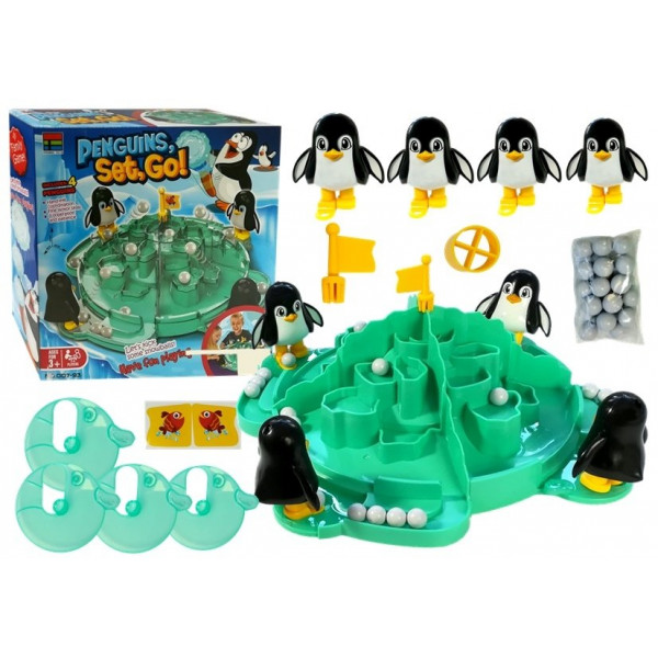 Gra Lodowiec Pingwinów Podbijanie Piłek Śnieżek