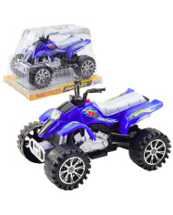 Quad Terenowy Z Napędem Bieżnikowane Koła Niebieski