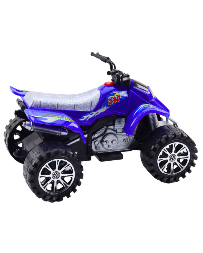 Quad Terenowy Z Napędem Bieżnikowane Koła Niebieski