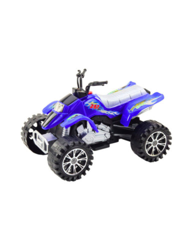 Quad Terenowy Z Napędem Bieżnikowane Koła Niebieski