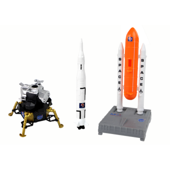 Zestaw Figurek Kosmos Statek Kosmiczny 8 Elementów
