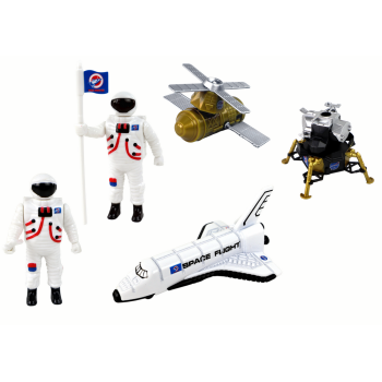 Zestaw Figurek Kosmos Ciężarówka Rakieta 15 El.