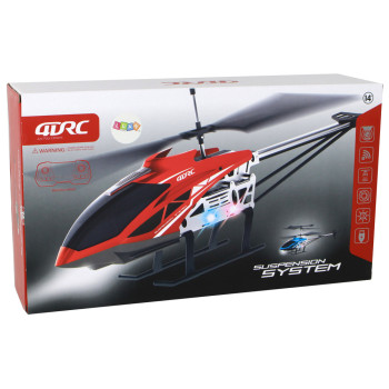 Helikopter RC Śmigłowiec Zdalnie Sterowany Na Pilot 70 cm Czerwony