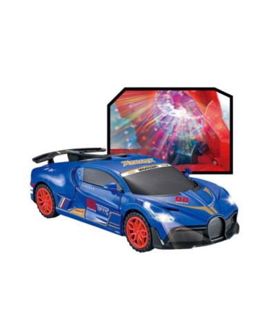 Auto Sportowe Czujnik Przeszkód Kula Led Obrót 360° Światła Dźwięk Niebieski