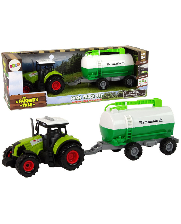 Traktor dla Dzieci z Przyczepką Cysterna Autko Farma