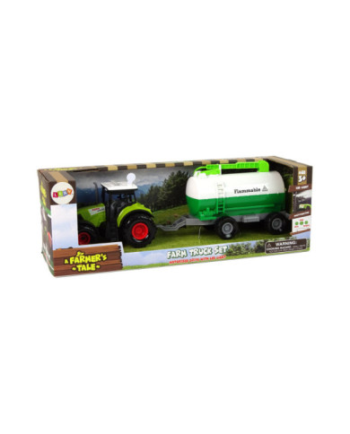 Traktor dla Dzieci z Przyczepką Cysterna Autko Farma