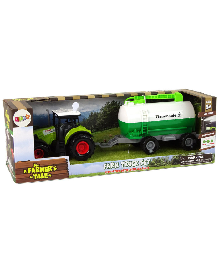 Traktor dla Dzieci z Przyczepką Cysterna Autko Farma
