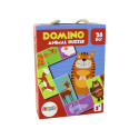 Gra Logiczna Puzzle Dwustronne Domino Zwierzęta 10cm x 5cm 28 El.