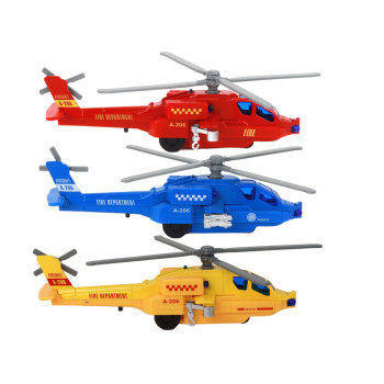 Helikopter Śmigłowiec Aluminiowy Ratunkowy Z Napędem Mix Dźwięk Światła