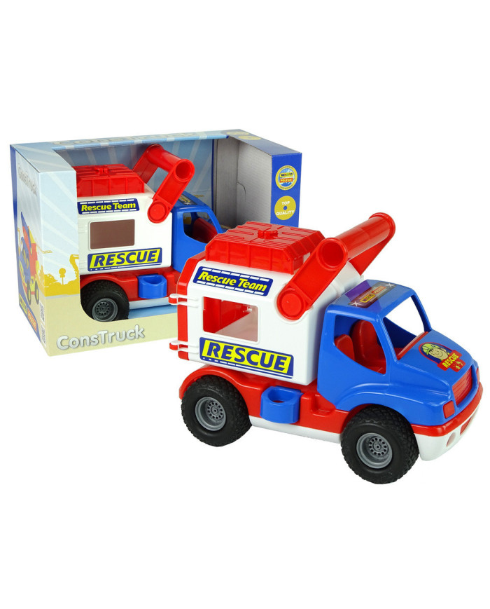 Samochód Ratowniczy Auto ConsTruck Niebiesko Biały Polesie 41937