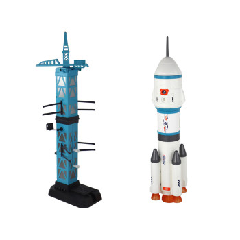 Zabawka Misja Kosmiczna Rakieta Astronauci Wyrzutnia 15 Elementów