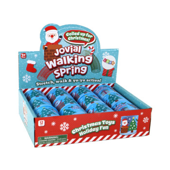 Kultowa Sprężyna Niebieska Motyw Świąteczny Relaksacyjna 6CM