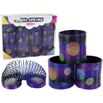 Kultowa Sprężyna Fioletowa Motyw Planet Relaksacyjna 6CM