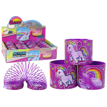 Kultowa Sprężyna Fioletowa Jednorożec Relaksacyjna 6CM