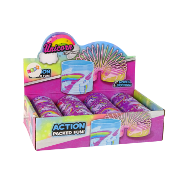 Kultowa Sprężyna Fioletowa Jednorożec Relaksacyjna 6CM