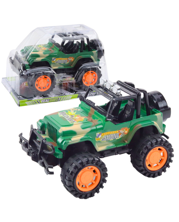 Duży Samochód Terenowy Militarny Off-Road Zielony 25cm
