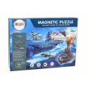 Zestaw Edukacyjnych Puzzli Magnetycznych Z Motywem Statków Militarnych
