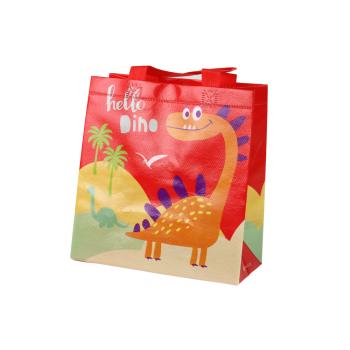 Torba Prezentowa Dinozaur Czerwona 23cm x 21,5cm x 11cm