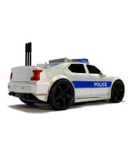 Auto Policji na Baterie 1:20 Światła i Dźwięki z Naciągiem Srebrne