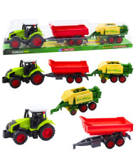 Zestaw Traktor Rolniczy Przyczepa Prasa Maszyna Rolnicza