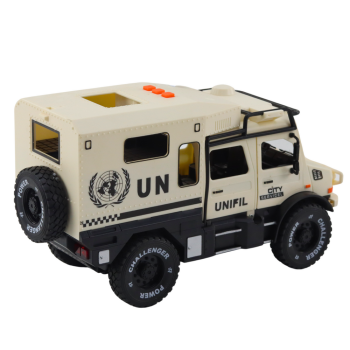 Pojazd Terenowy Policja Szary Otwierane Drzwi Dźwięk Światła