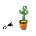Tańczący Kaktus Grający i Świecący Interaktywna Zabawka