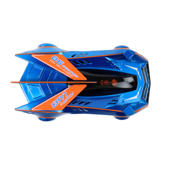 Autko Sportowe Auto Jeżdżące Po Ścianach Suficie Na Laser Niebieskie