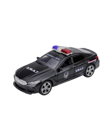 Auto Jednostki Specjalnej SWAT Otwierane Drzwi Napęd Światła Dźwięki Czarny