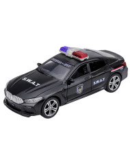 Auto Jednostki Specjalnej SWAT Otwierane Drzwi Napęd Światła Dźwięki Czarny