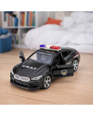 Auto Jednostki Specjalnej SWAT Otwierane Drzwi Napęd Światła Dźwięki Czarny