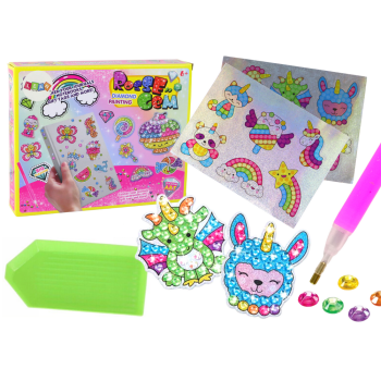 Zestaw Diamencików Do Wyklejania DIY Różne Wzory Kolorowe Naklejki